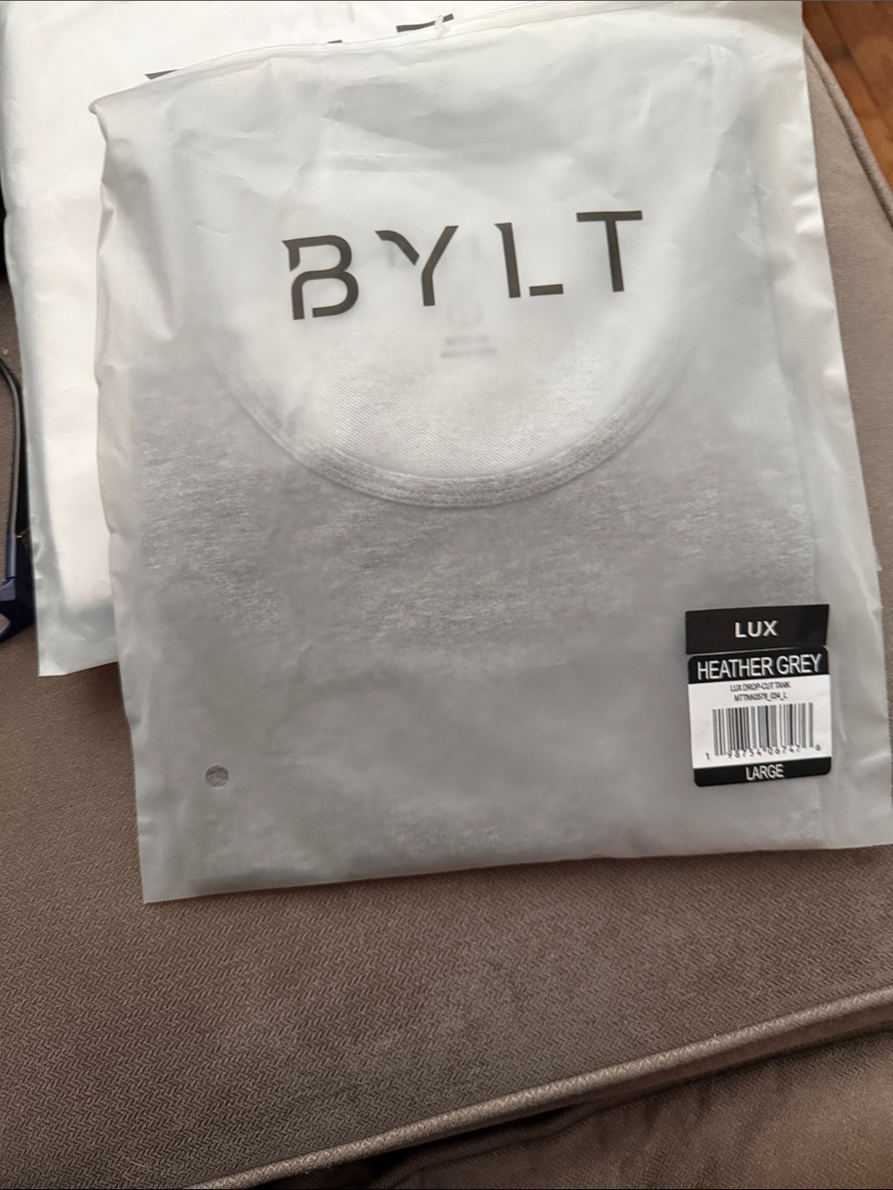 BYLT Basics Lux Heather Grey Short Sleeve Crew Tee
